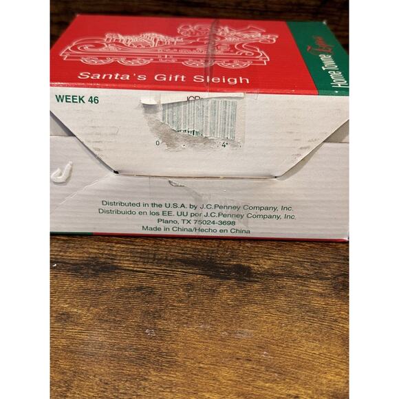 1998 JC Penney Home Towne Express with Original Box - Santa’s Gift Sleigh - Picture 6 of 7